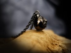 Photo7: Beherit Silver Chain Pendant  / Black Ruthenium ver. (Egg of the King/Eclipse) (7)