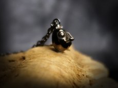 Photo4: Beherit Silver Chain Pendant  / Black Ruthenium ver. (Egg of the King/Eclipse) (4)