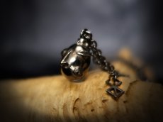 Photo5: Beherit Silver Chain Pendant  / Black Ruthenium ver. (Egg of the King/Eclipse) (5)