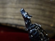 Photo5: Guts the dog Pendant (metal black ver.)(attachment of Diamond stone-filled) (5)