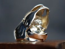 Photo5: Griffith Silver Ring (attachment of Blue Topaz)  (5)