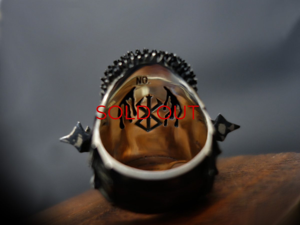 Photo9: Guts Silver Ring (attachment of Ruby)  (9)