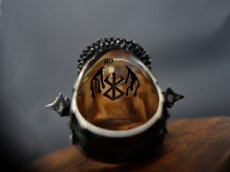 Photo9: Guts Silver Ring (attachment of Ruby)  (9)