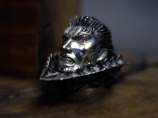 Photo6: Guts Silver Ring (attachment of Ruby)  (6)