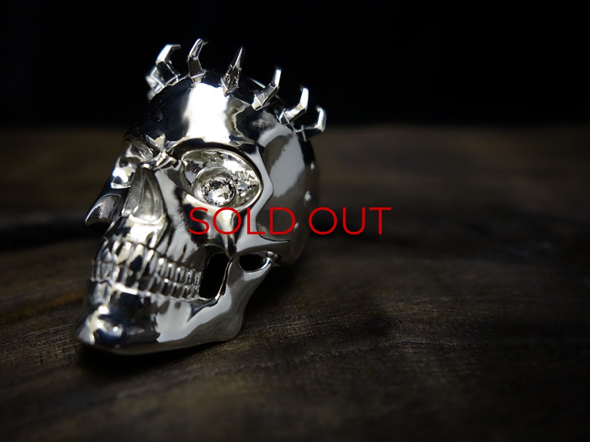 Photo5: The Skull Knight Silver Ring (crystal eye) [limited 10 pcs] (5)