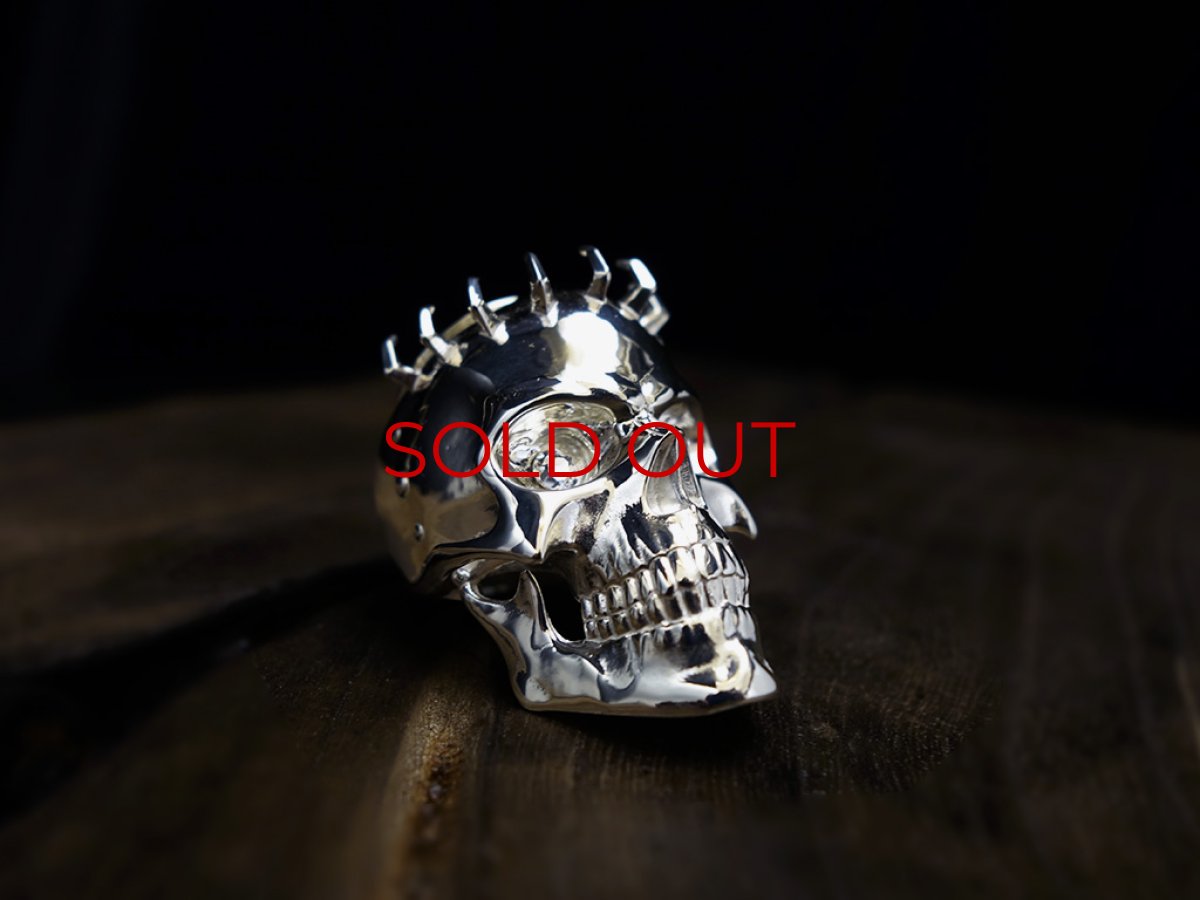 Photo6: The Skull Knight Silver Ring (crystal eye) [limited 10 pcs] (6)