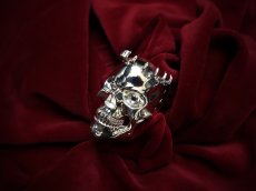 Photo1: [Order until June 30]The Skull Knight Silver Ring (crystal eye) [limited 10 pcs] (1)