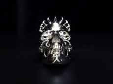 Photo2: The Skull Knight Silver Ring (crystal eye) [limited 10 pcs] (2)