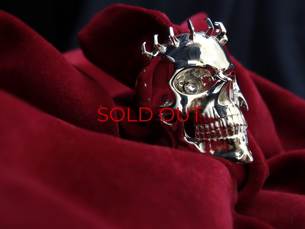 Photo12: The Skull Knight Silver Ring (crystal eye) [limited 10 pcs] (12)