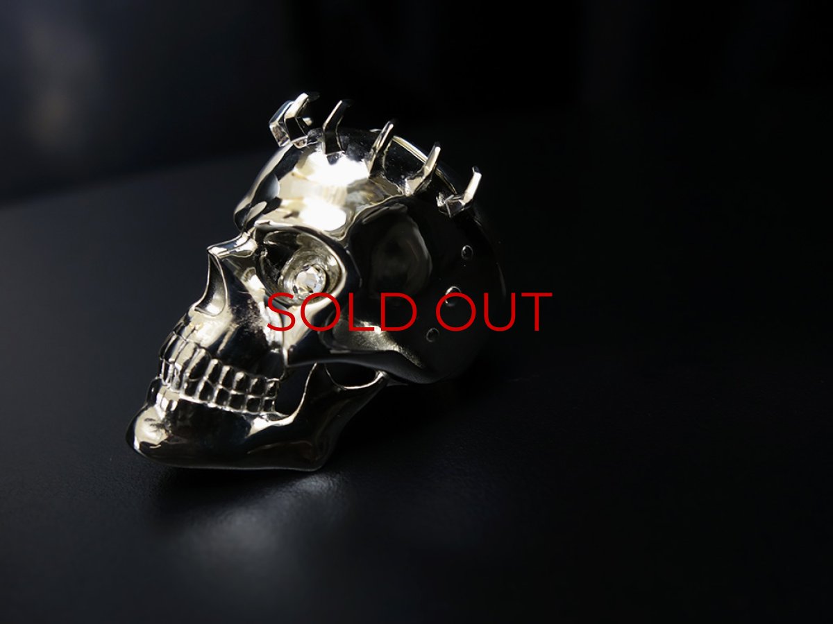 Photo11: The Skull Knight Silver Ring (crystal eye) [limited 10 pcs] (11)