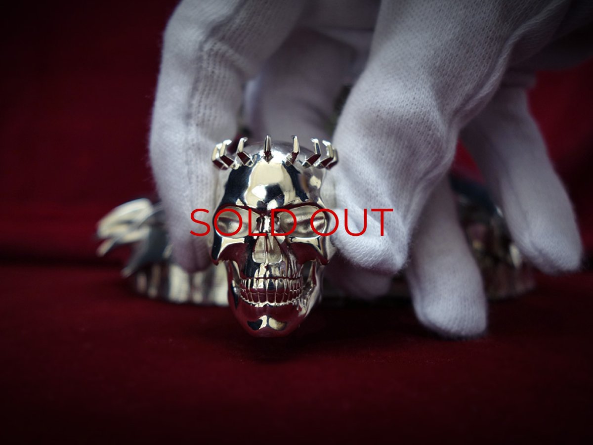 Photo16: Special Price[base and ring set] *Limited to the first 10 orders! [ALL JAPAN MADE] 髑髏の騎士バストアップ Skull Knight Bust [ALL METAL] (16)