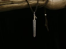 Photo1: Dragon Slayer Silver Pendant (Chain / Leather strap) (1)