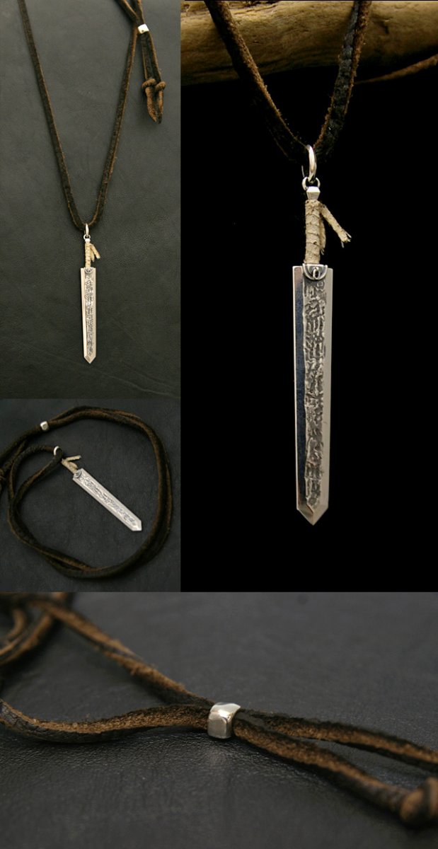 Photo9: Dragon Slayer Silver Nacklace (Chain strap/ Leather strap) (9)