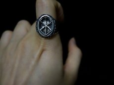Photo6: The Skull Knight & Mark of Sacrifice Silver Ring (6)
