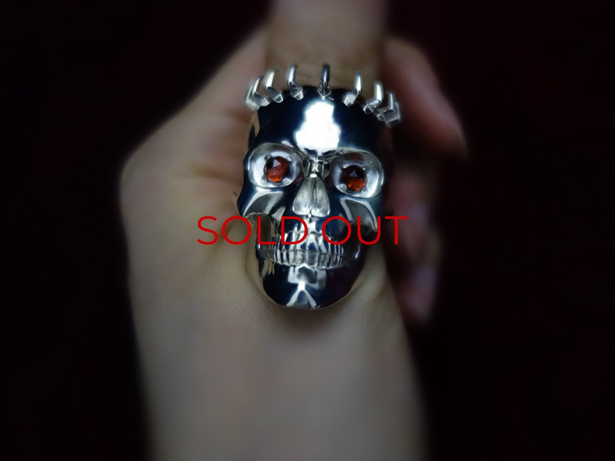 Photo17: 髑髏の騎士バストアップ Skull Knight Bust  Red Eyes ver.  [ALL JAPAN MADE] [ALL METAL] Limited 5 pcs.  *order ended (17)