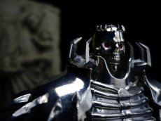 Photo2: 髑髏の騎士バストアップ Skull Knight Bust  Red Eyes ver.  [ALL JAPAN MADE] [ALL METAL] (2)