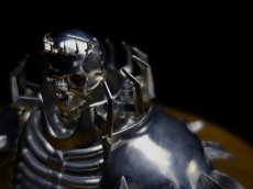 Photo5: 髑髏の騎士バストアップ Skull Knight Bust  Red Eyes ver.  [ALL JAPAN MADE] [ALL METAL] (5)