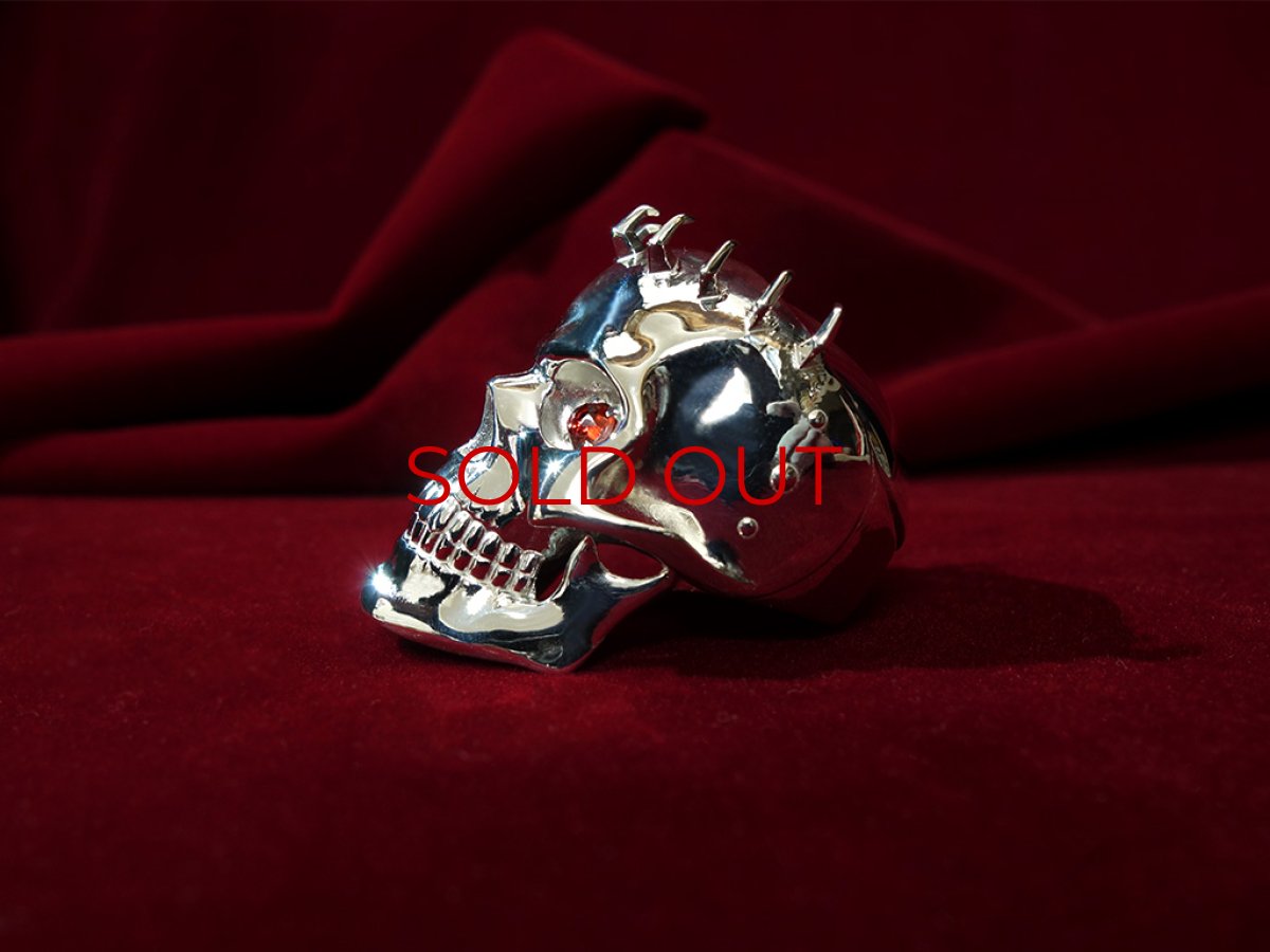 Photo14: 髑髏の騎士バストアップ Skull Knight Bust  Red Eyes ver.  [ALL JAPAN MADE] [ALL METAL] Limited 5 pcs.  *order ended (14)
