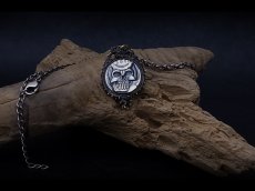 Photo5: Skull Knight Silver Pendant (5)