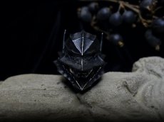 Photo1: Guts Silver Ring (with Berserker helmet) (1)