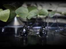 Photo2: Beherit Silver Chain Necklace  / Black Ruthenium ver. (Egg of the King/Eclipse) (2)