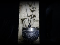 Photo9: Beherit Silver Chain Necklace  / Black Ruthenium ver. (Egg of the King/Eclipse) (9)