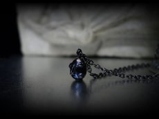 Photo16: Beherit Silver Chain Necklace  / Black Ruthenium ver. (Egg of the King/Eclipse) (16)