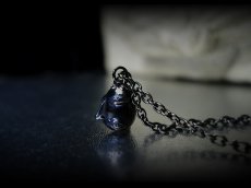 Photo17: Beherit Silver Chain Necklace  / Black Ruthenium ver. (Egg of the King/Eclipse) (17)