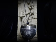 Photo8: Beherit Silver Chain Necklace  / Black Ruthenium ver. (Egg of the King/Eclipse) (8)