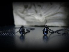 Photo15: Beherit Silver Chain Necklace  / Black Ruthenium ver. (Egg of the King/Eclipse) (15)