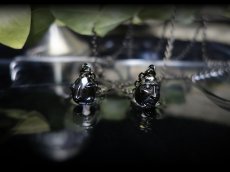 Photo6: Beherit Silver Chain Necklace  / Black Ruthenium ver. (Egg of the King/Eclipse) (6)