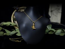 Photo5: Puck Necklace Gold Version (Fairy Puck / Kuri Puck ) (5)