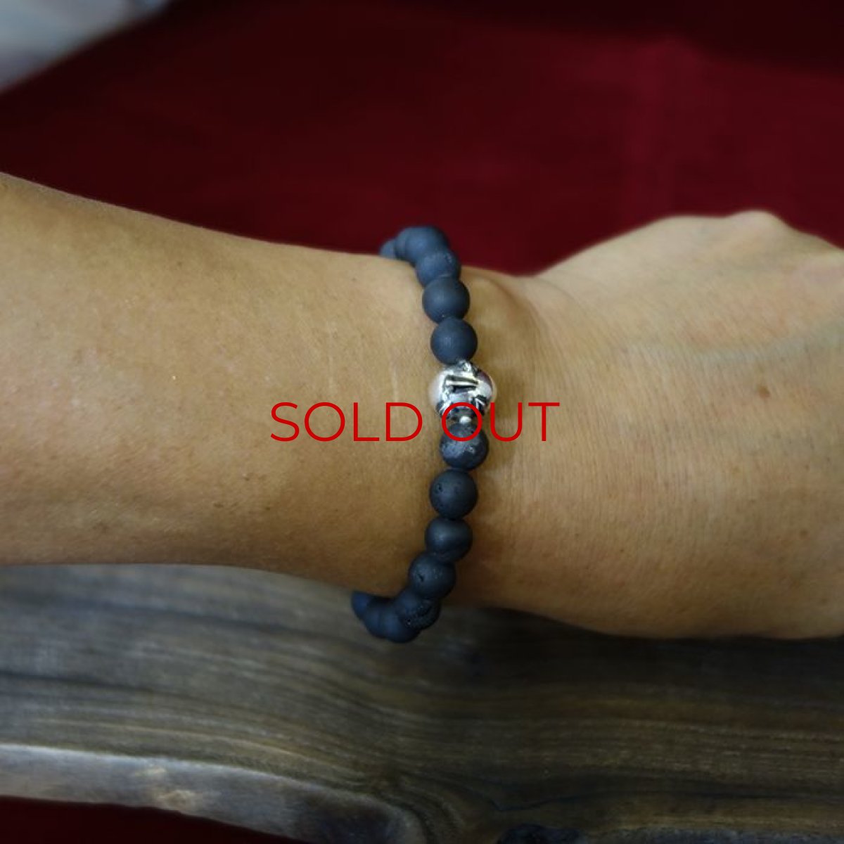Photo2: Druzy Stone Beherit Bracelet (Egg of the King)BSS-B-03BK (2)