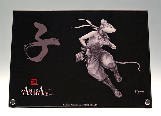 Photo1: SAMURAI ANIMALS-  Acrylic Panel Series -Hanzo *Stopped Production (1)