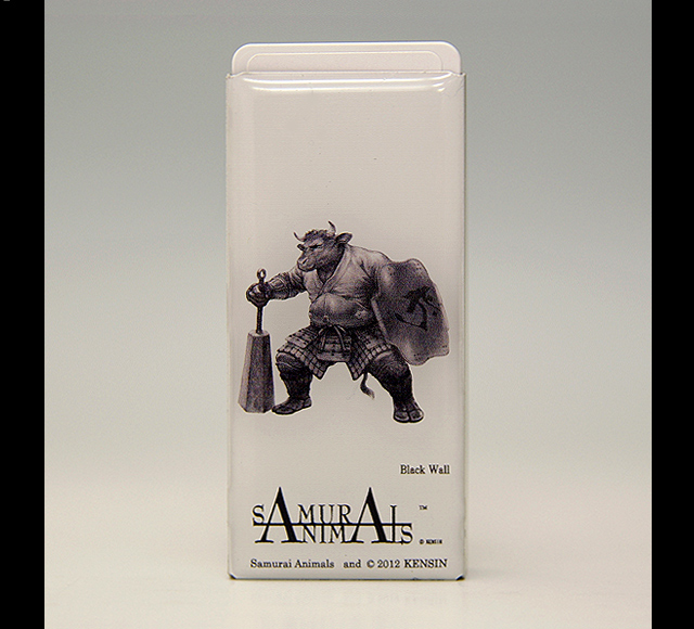Photo1: SAMURAI ANIMALS-  FRISK  Mint Tablet Case Cover Black Wall  the Bull Samurai *Stopped Production (1)